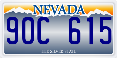 NV license plate 90C615