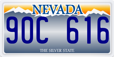 NV license plate 90C616