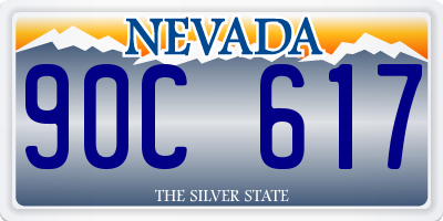 NV license plate 90C617