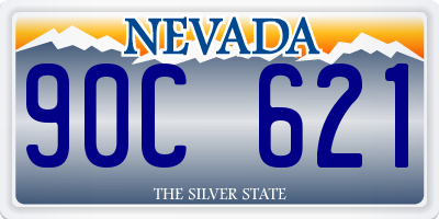 NV license plate 90C621