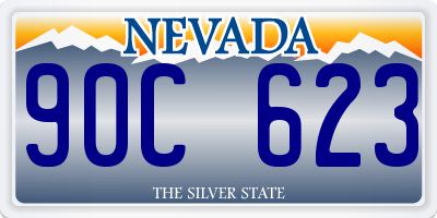 NV license plate 90C623