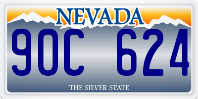 NV license plate 90C624