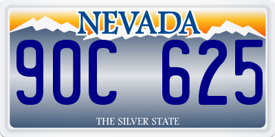 NV license plate 90C625