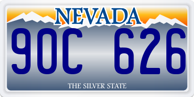 NV license plate 90C626