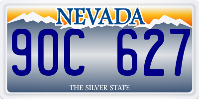 NV license plate 90C627