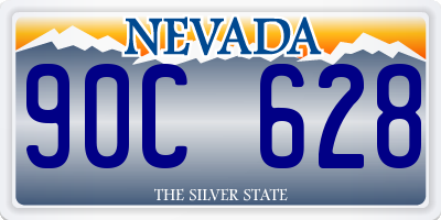 NV license plate 90C628