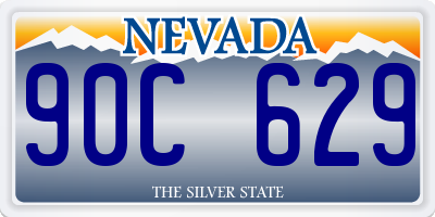 NV license plate 90C629