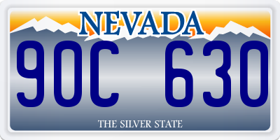 NV license plate 90C630