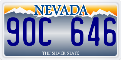 NV license plate 90C646