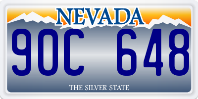 NV license plate 90C648