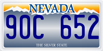 NV license plate 90C652