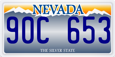 NV license plate 90C653