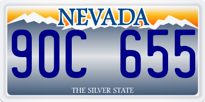 NV license plate 90C655