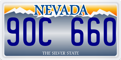 NV license plate 90C660