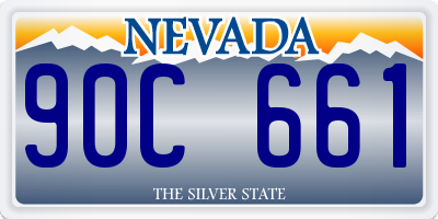 NV license plate 90C661