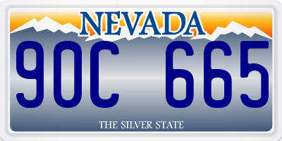 NV license plate 90C665