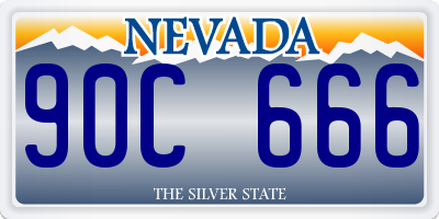 NV license plate 90C666