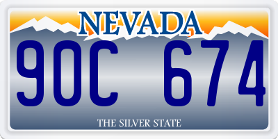 NV license plate 90C674