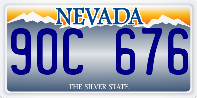 NV license plate 90C676