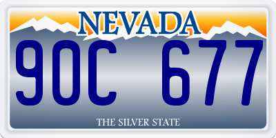 NV license plate 90C677