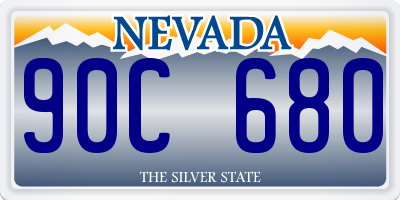 NV license plate 90C680