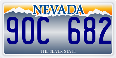 NV license plate 90C682