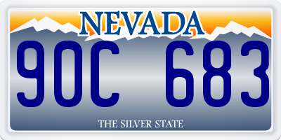 NV license plate 90C683