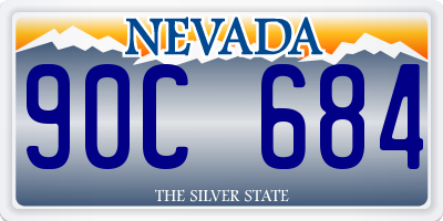 NV license plate 90C684