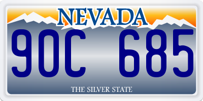 NV license plate 90C685
