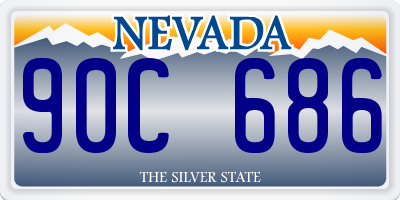 NV license plate 90C686