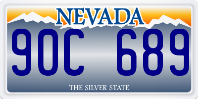 NV license plate 90C689