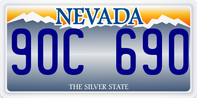 NV license plate 90C690