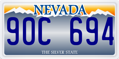 NV license plate 90C694