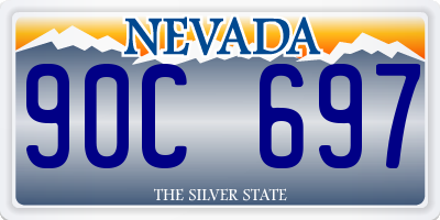 NV license plate 90C697
