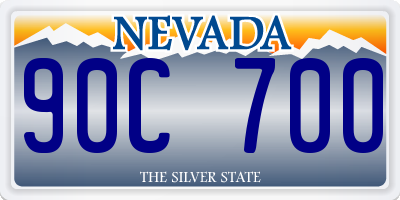 NV license plate 90C700