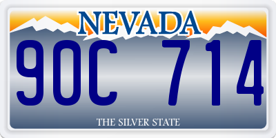 NV license plate 90C714