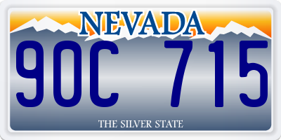 NV license plate 90C715