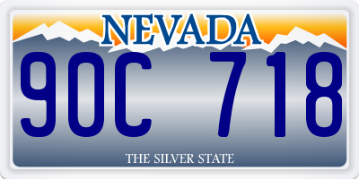 NV license plate 90C718