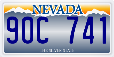 NV license plate 90C741