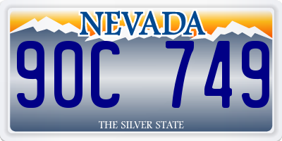 NV license plate 90C749