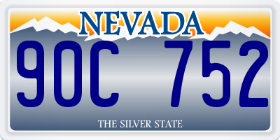 NV license plate 90C752