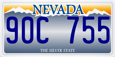 NV license plate 90C755