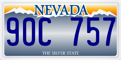 NV license plate 90C757