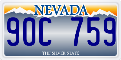 NV license plate 90C759