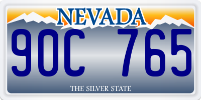 NV license plate 90C765