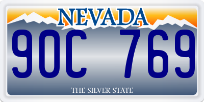 NV license plate 90C769