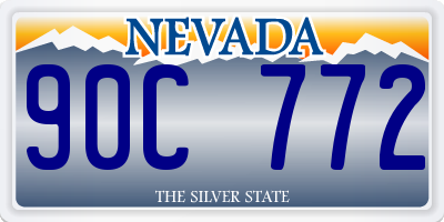 NV license plate 90C772