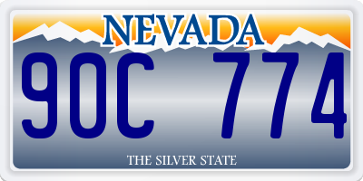 NV license plate 90C774