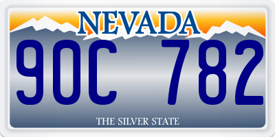 NV license plate 90C782