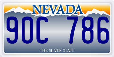 NV license plate 90C786